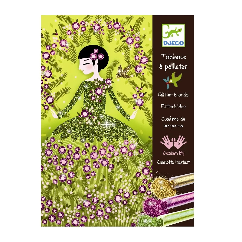 Djeco Tableaux à Pailleter : Robes à Paillettes 1 Djeco Tableaux à Pailleter : Robes à Paillettes