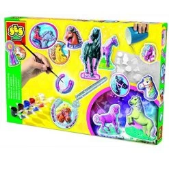 SES Creative Kit De Moulage En Plâtre Chevaux