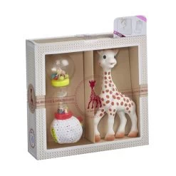 Coffret De Naissance SophieSticated Classique : Sophie La Girafe, Hochet Soft Maracas