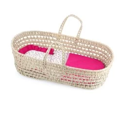 Couffin Palme Pour Poupée 50 Cm : Garnissage Diabolo Grenadine