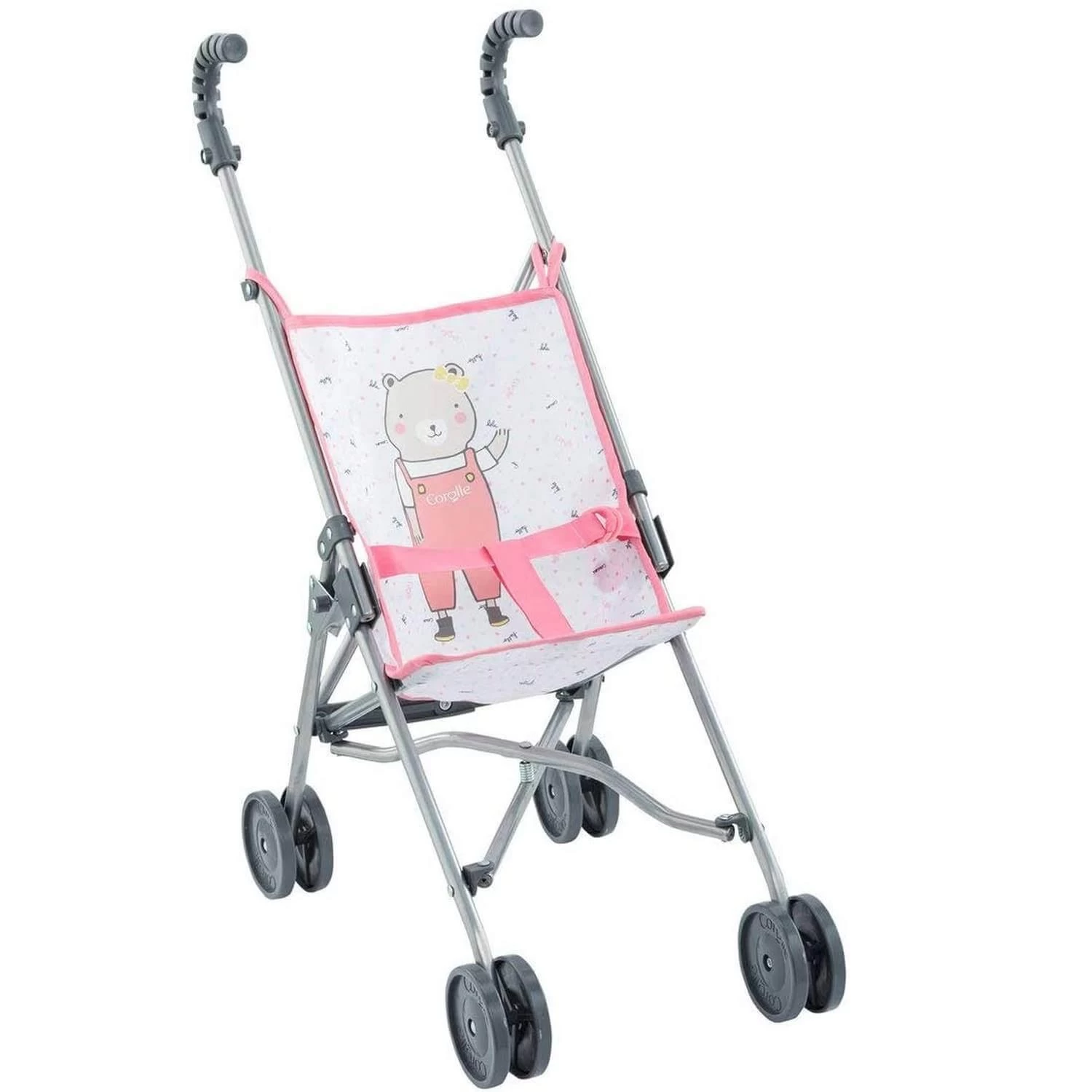Accessoires Pour Poupon Corolle 36/42/52 Cm : Poussette Canne Rose 1 Accessoires Pour Poupon Corolle 36/42/52 Cm : Poussette Canne Rose