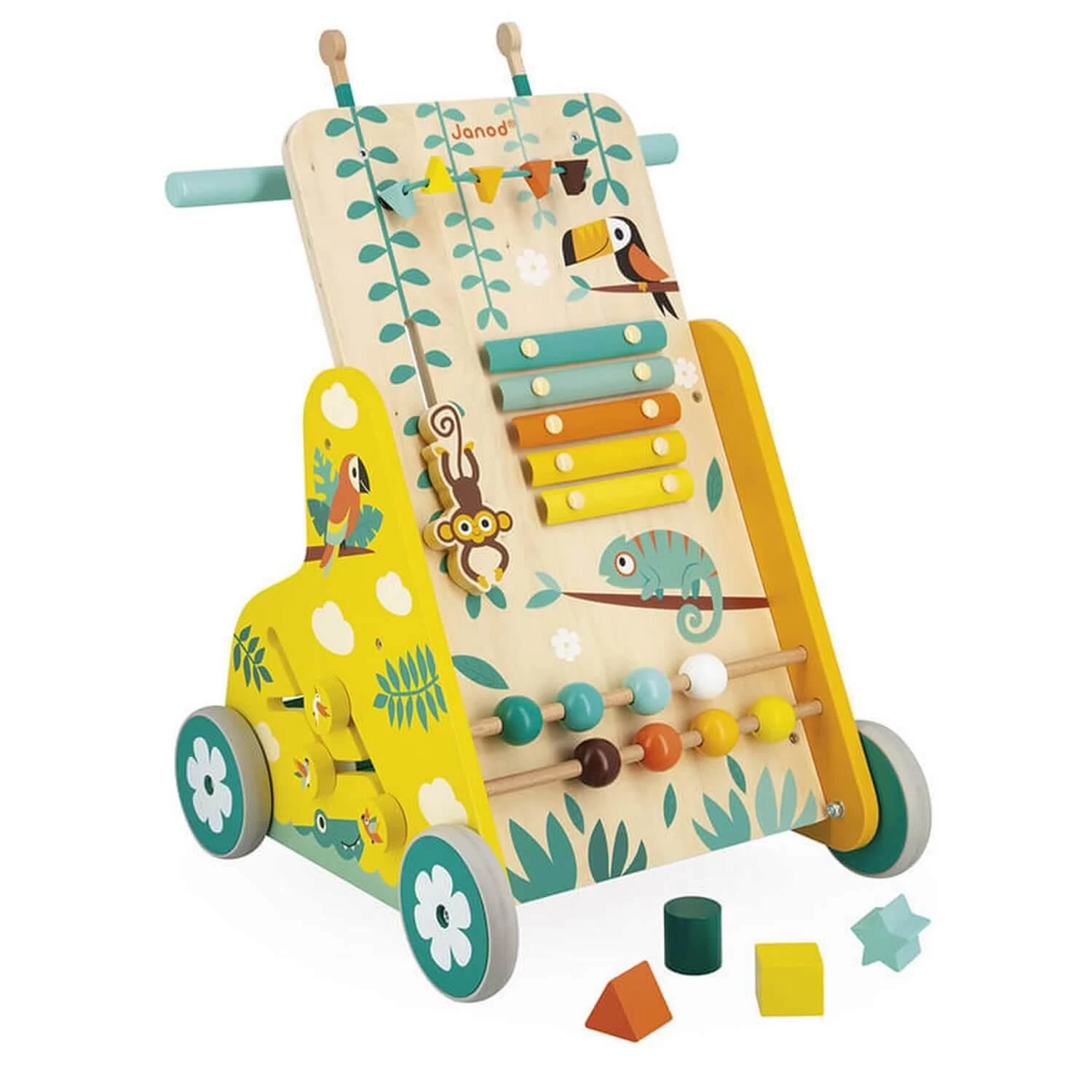 Janod Chariot De Marche Multi-activités Tropik 1 Janod Chariot De Marche Multi-activités Tropik