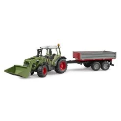 Bruder Tracteur Fendt Vario 211 Avec Chargeur Et Remorque