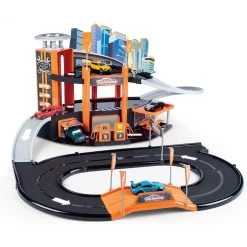 Garage Majorette : Garage Motor City Plus Avec 1 Véhicule