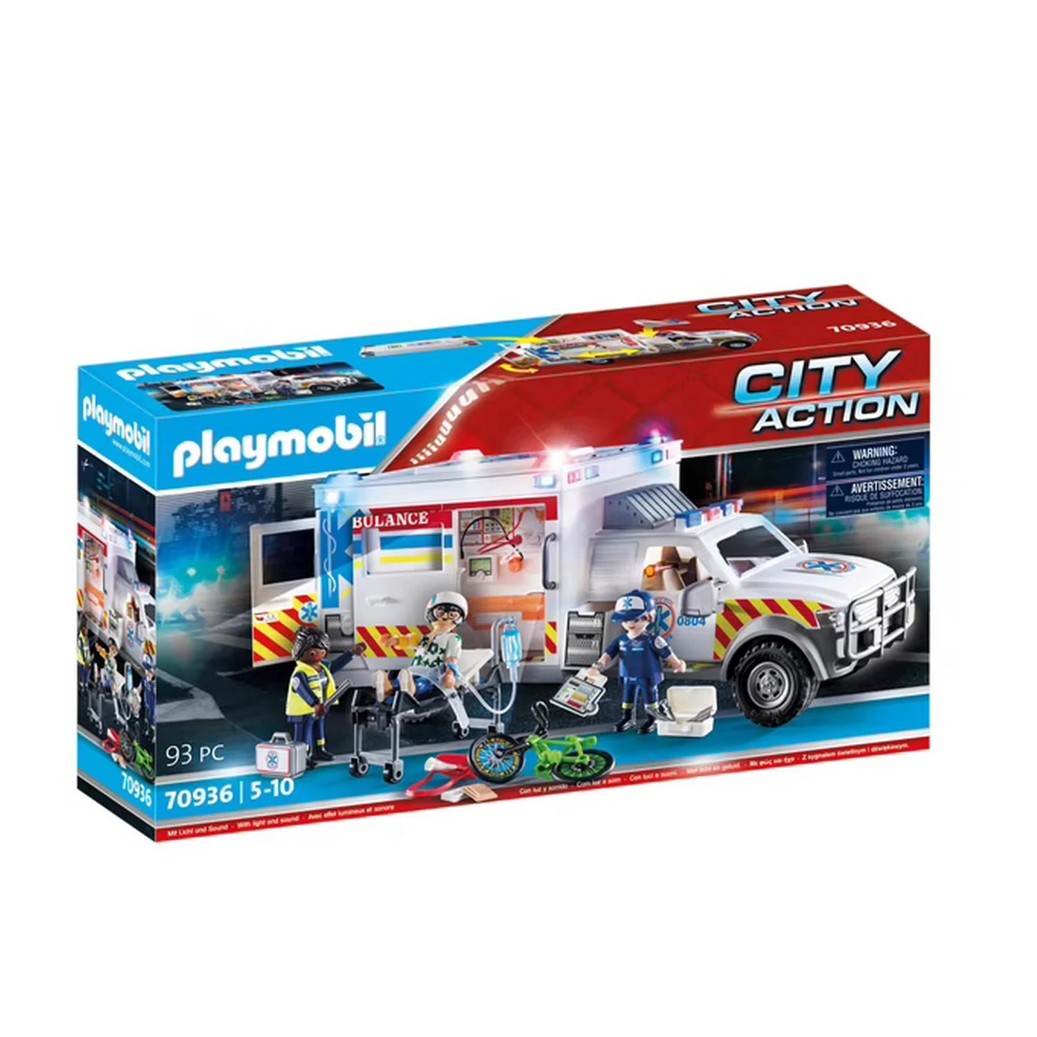 Playmobil 70936 City Action : Ambulance Avec Secouristes Et Blessé 1 Playmobil 70936 City Action : Ambulance Avec Secouristes Et Blessé