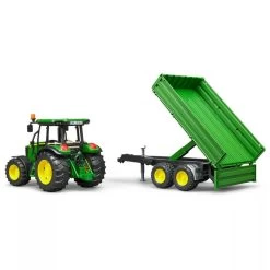 Bruder Tracteur John Deere 5115M Avec Remorque