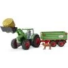 Schleich Figurine Et Tracteur Avec Remorque