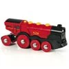 Train Brio : Locomotive Rouge Puissante à Piles