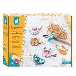 Janod Atelier Bijoux : 6 Barrettes Animaux Pailletés à Créer