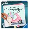 Ravensburger CreArt Peinture Au Numéro : Carré - Choose Happy