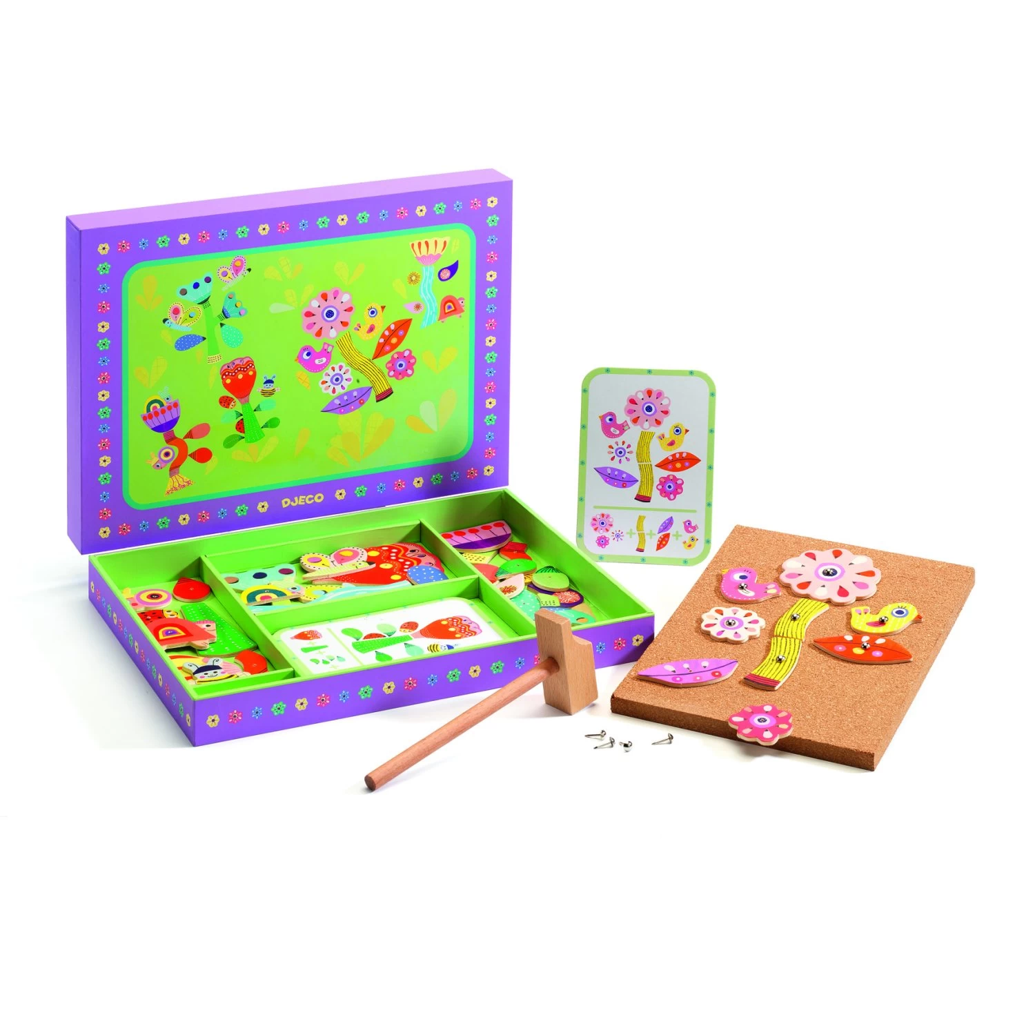 Djeco Formes à Clouer Tap Tap Jardin 1 Djeco Formes à Clouer Tap Tap Jardin