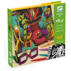 Djeco Coloriage 3D : Funny Freaks