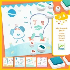 Djeco Coffret Tampons : Là-haut