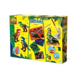 SES Creative Set De Loisirs Créatifs 3 En 1 : Dinosaures