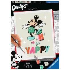 Ravensburger CreArt Peinture Au Numéro : Grand Format : Mickey Mouse : H Is For Happy