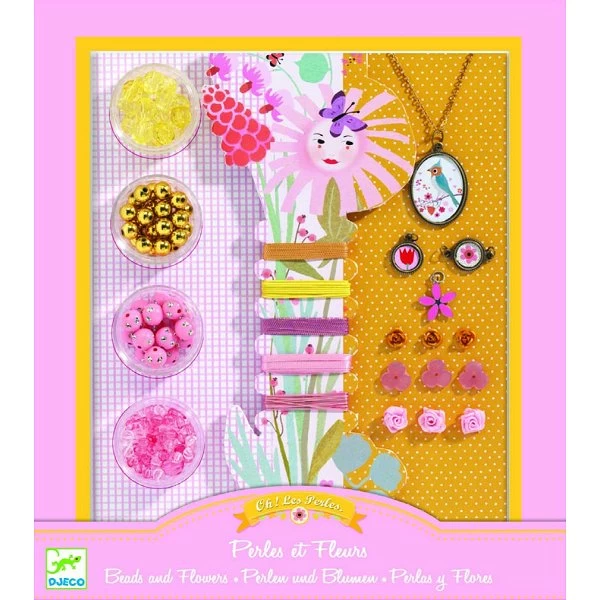 Djeco Perles Au Bonheur Des Filles : Oh! Les Perles Perles Et Fleurs 1 Djeco Perles Au Bonheur Des Filles : Oh! Les Perles Perles Et Fleurs