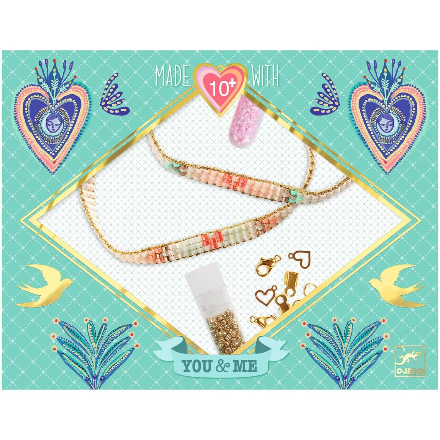 Djeco Kit Créatif Bijoux : Miyuki Et Cœurs 1 Djeco Kit Créatif Bijoux : Miyuki Et Cœurs