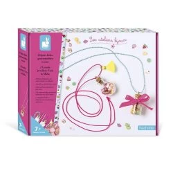 Janod Kit Créatif : 2 Bijoux Fioles Gourmandises à Créer