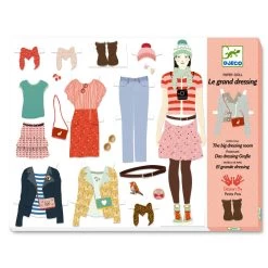 Djeco Kit Créatif Au Bonheur Des Filles : Oh! La Mode : Le Grand Dressing