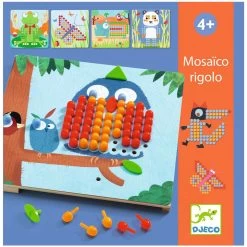 Djeco Jeu éducatif En Bois : Mosaïco Rigolo