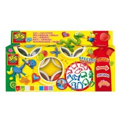 SES Creative Pâte à Modeler Coffret Anniversaire Avec Moules