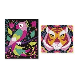 Janod Kit Créatif : 2 Tableaux Fils Tendus Animaux De La Jungle