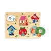 Djeco Puzzle 6 Pièces à Encastrer : Coucou-house