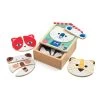 Djeco Puzzle Apprentissage 18 Pièces En Bois : Face-mix