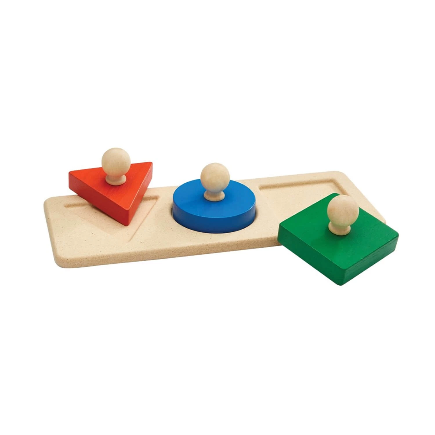Plan Toys Encastrement 3 Formes - Méthode Montessori 1 Plan Toys Encastrement 3 Formes - Méthode Montessori