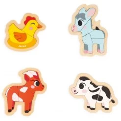 Janod 4 Puzzles Évolutifs Ferme