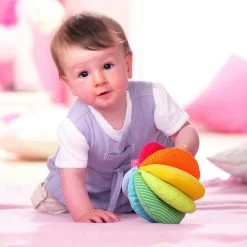 Haba Balle En Tissu Arc-en-ciel