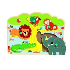 Djeco Encastrement 5 Pièces En Bois : Baobab