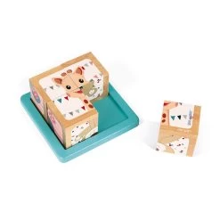 Janod Barquette 4 Cubes Sophie La Girafe