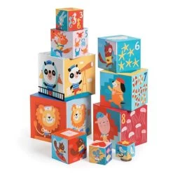 Djeco Cubes à Empiler : Plage