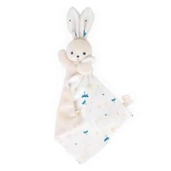 Kaloo Carré Douceur : Doudou Lapin Blanc Délicat