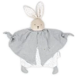 Kaloo Doudou Lapinou Gris En Coton Bio