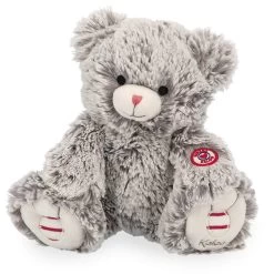 Ours En Peluche Rouge Kaloo : Maé Gris Prestige 24 Cm