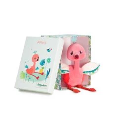 Lilliputiens Peluche Câline Anaïs Le Flamant Rose