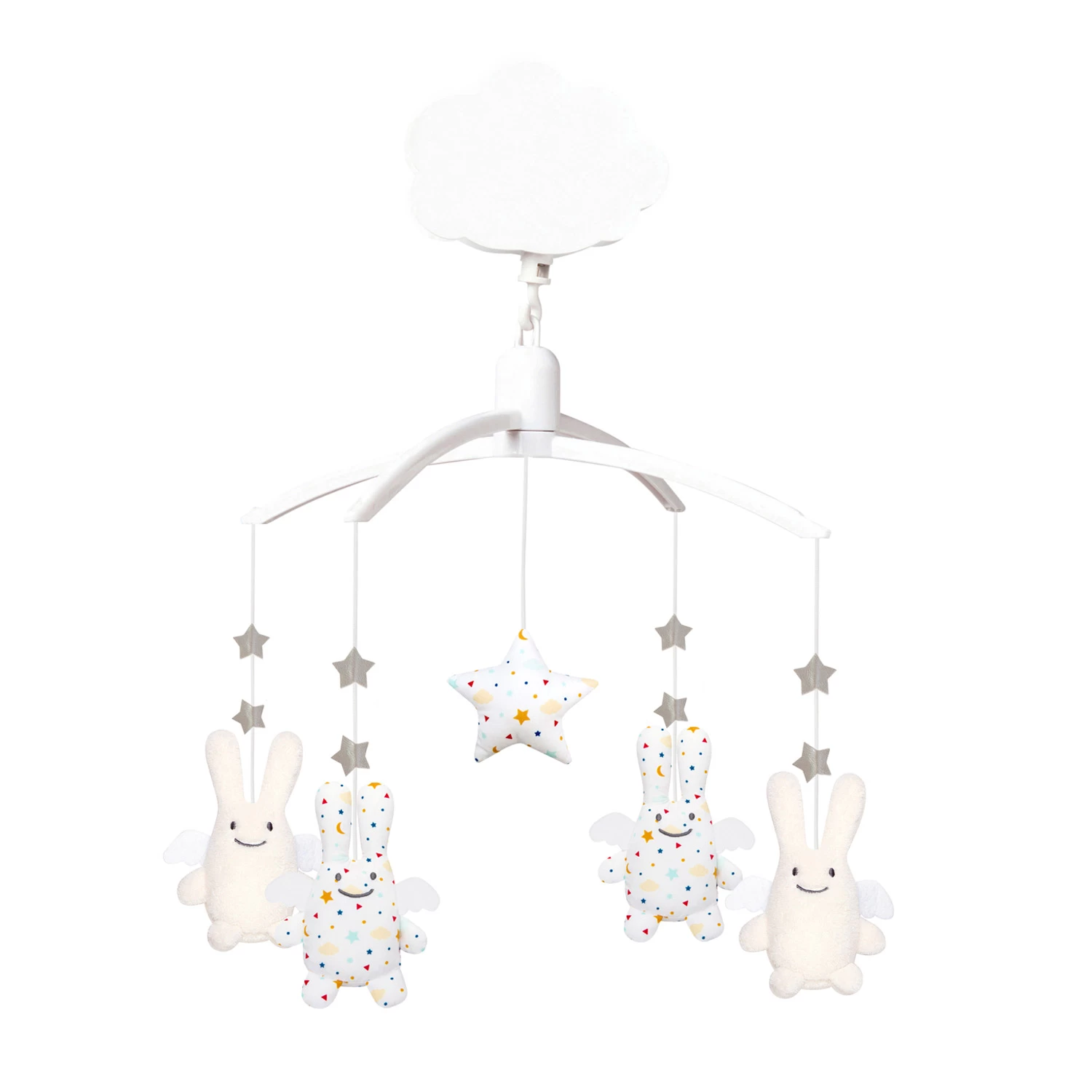 Trousselier Mobile Musical Ange Lapin Etoiles 1 Trousselier Mobile Musical Ange Lapin Etoiles