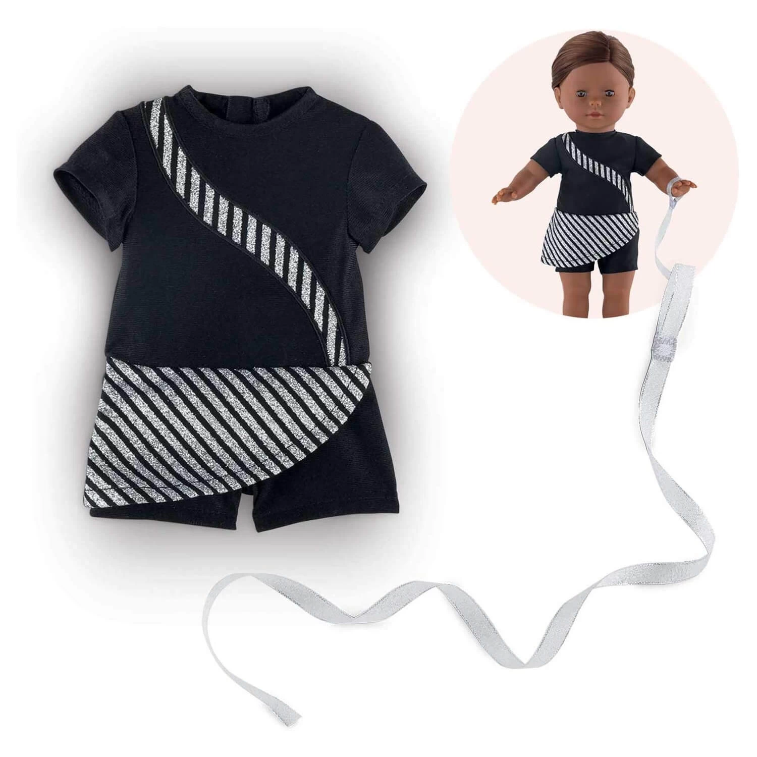 Vêtement Pour Poupée 36 Cm Ma Corolle : Tenue De Patineuse Et Ruban 1 Vêtement Pour Poupée 36 Cm Ma Corolle : Tenue De Patineuse Et Ruban
