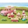 Sylvanian Families 5535 : Le Monospace Rose Et Set De Pique-nique