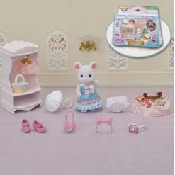 Sylvanian Families 5540 : La Valisette De Mode Et Grande Soeur Souris Marshmallow