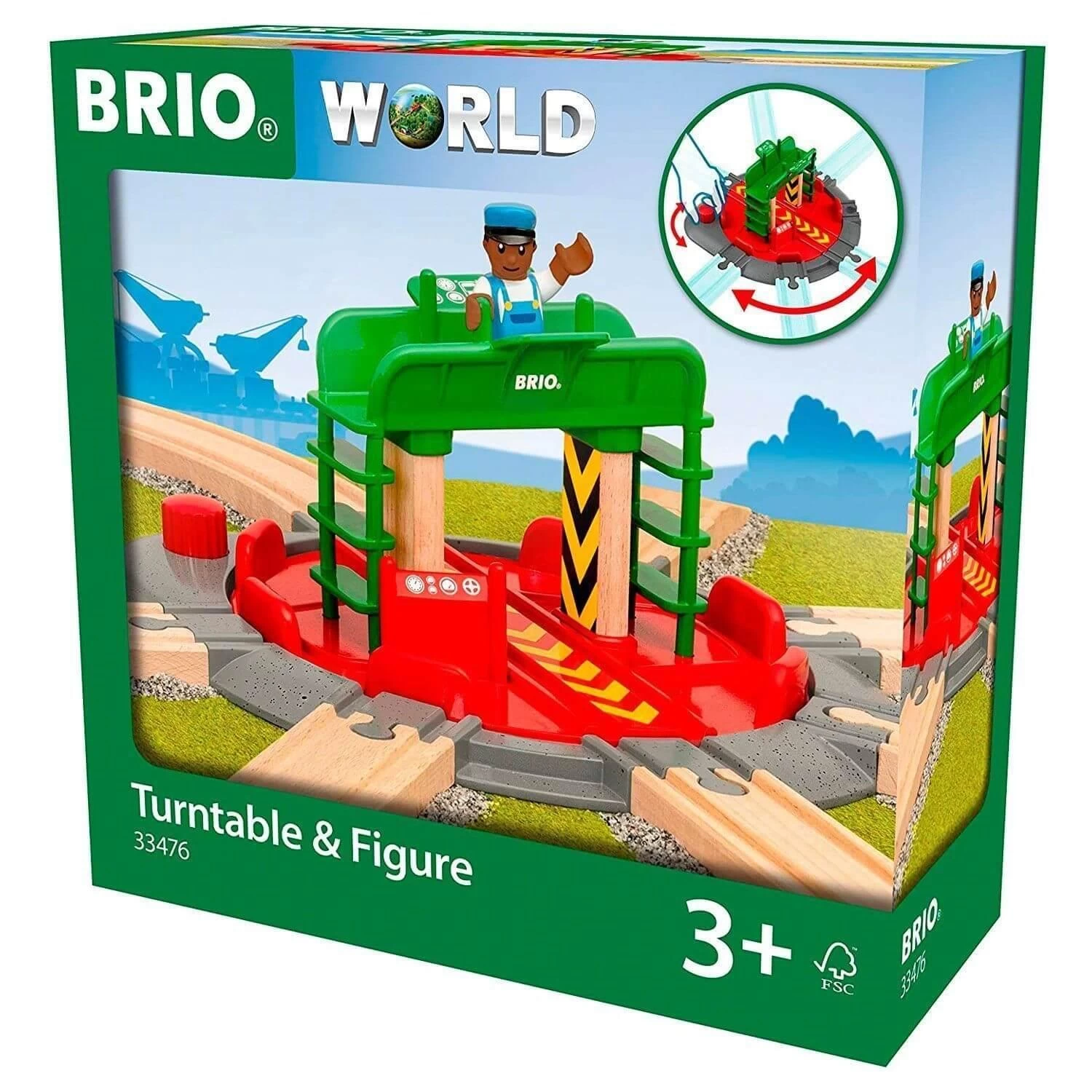 Brio PLAQUE TOURNANTE ET PERSONNAGE 2 Brio PLAQUE TOURNANTE ET PERSONNAGE – Image 2