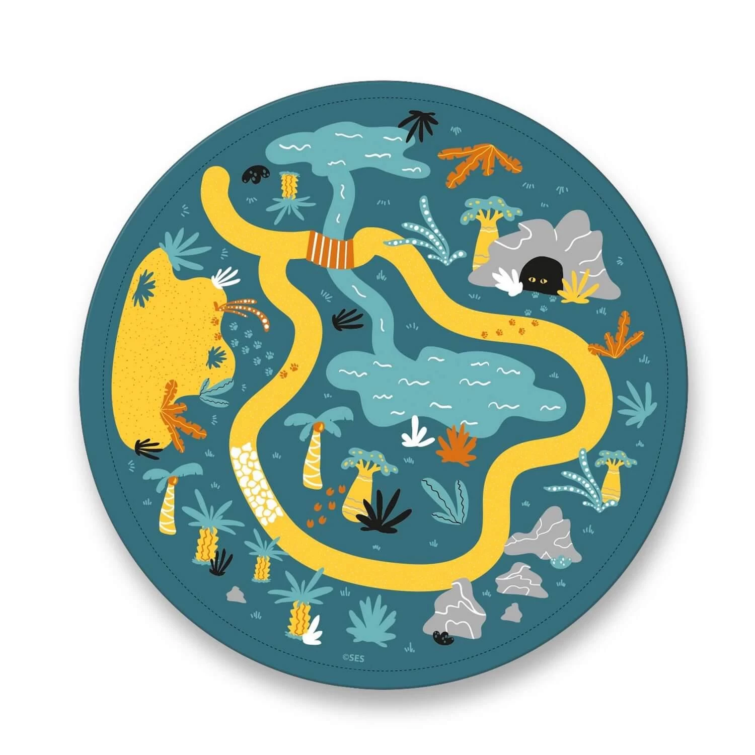 SES Creative Tapis De Jeux Safari Et Sac De Rangement 2 SES Creative Tapis De Jeux Safari Et Sac De Rangement – Image 2