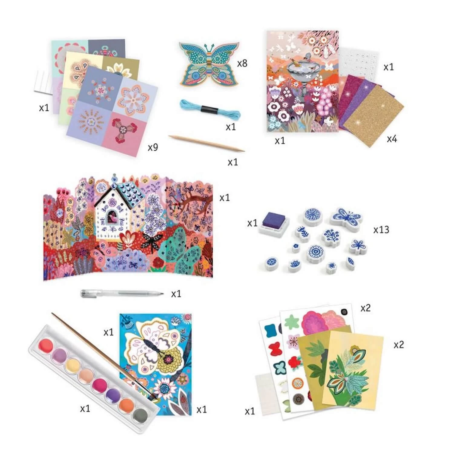 Djeco Coffret Multi Activités : Le Jardin De Fleurs 2 Djeco Coffret Multi Activités : Le Jardin De Fleurs – Image 2