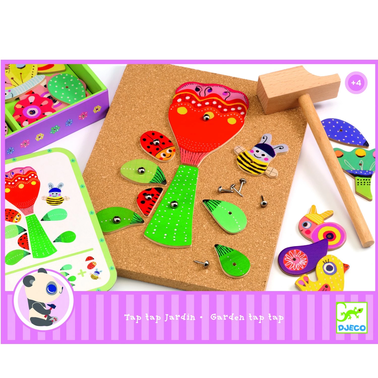 Djeco Formes à Clouer Tap Tap Jardin 2 Djeco Formes à Clouer Tap Tap Jardin – Image 2