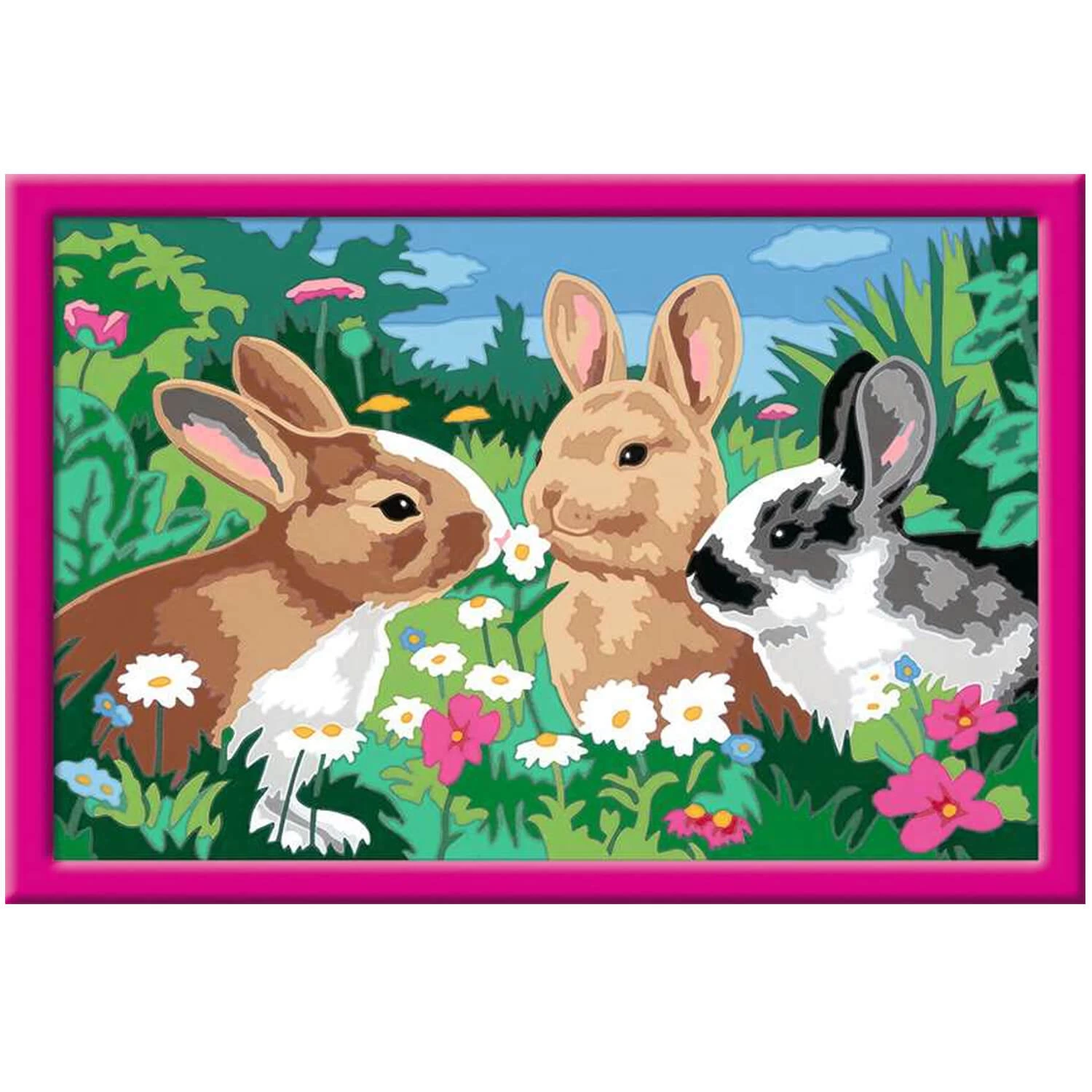 Ravensburger Peinture Au Numéro : Numéro D'Art Grand Format : Lapins Dans Le Pré 2 Ravensburger Peinture Au Numéro : Numéro D'Art Grand Format : Lapins Dans Le Pré – Image 2