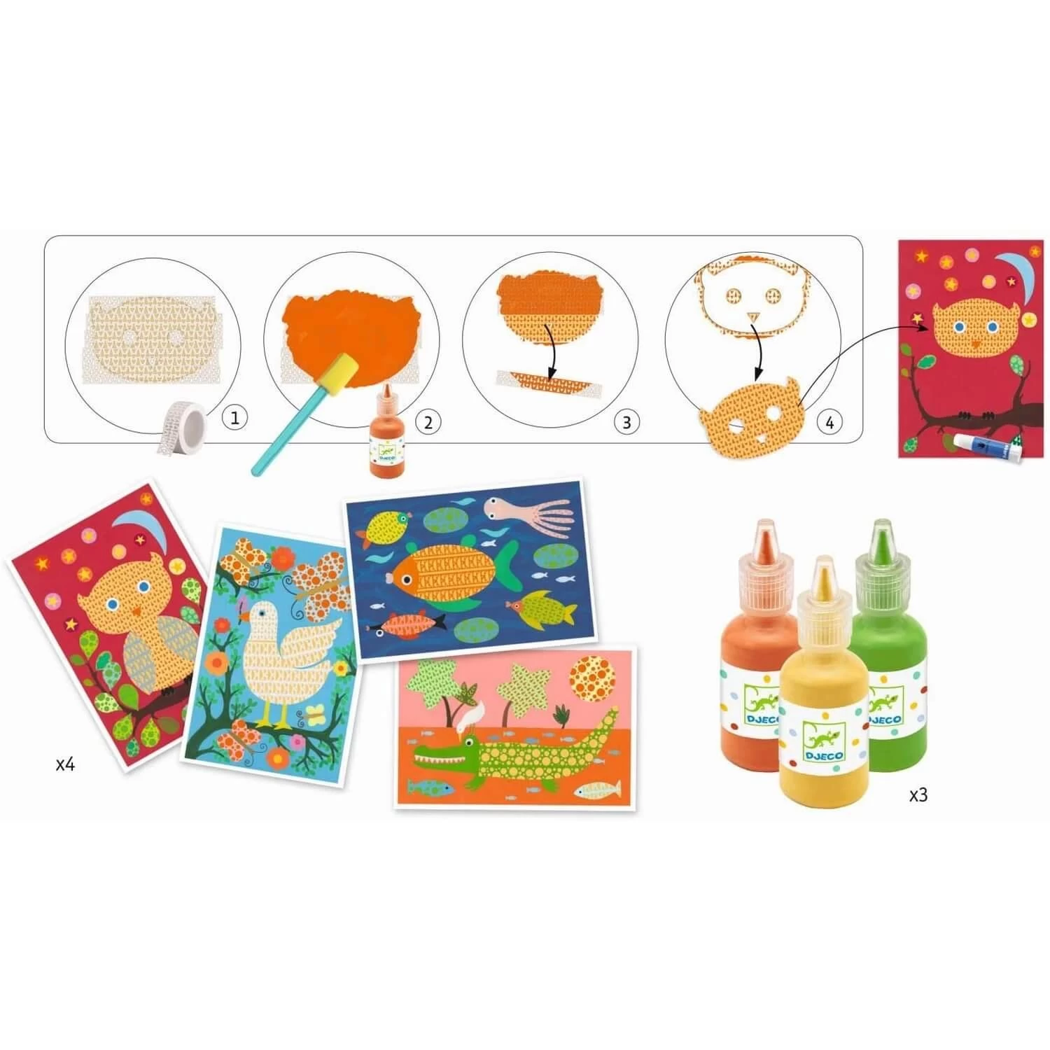 Djeco Masking Tape Et Peintures : Oh, C'est Magique ! 2 Djeco Masking Tape Et Peintures : Oh, C'est Magique ! – Image 2