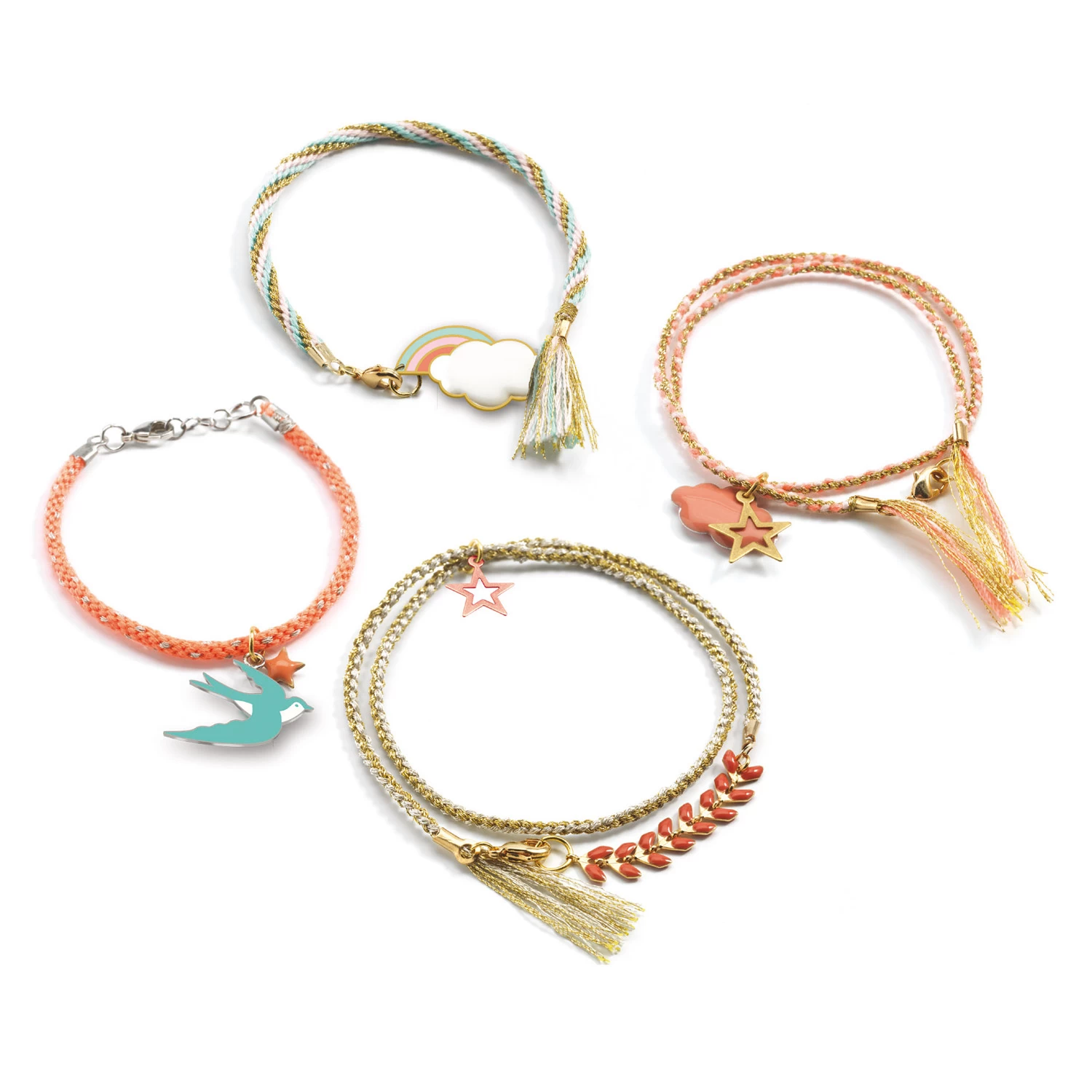 Djeco Coffret Créatif Bracelets Kumihimo : Céleste 2 Djeco Coffret Créatif Bracelets Kumihimo : Céleste – Image 2