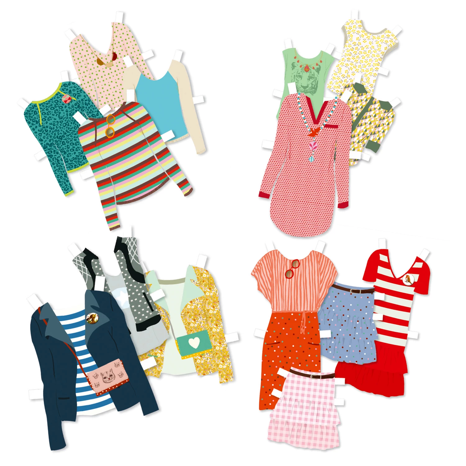 Djeco Kit Créatif Au Bonheur Des Filles : Oh! La Mode : Le Grand Dressing 2 Djeco Kit Créatif Au Bonheur Des Filles : Oh! La Mode : Le Grand Dressing – Image 2